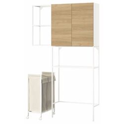 Система хранения Ikea Enhet 120x32x204 (Белый/Под Дуб) Thumb