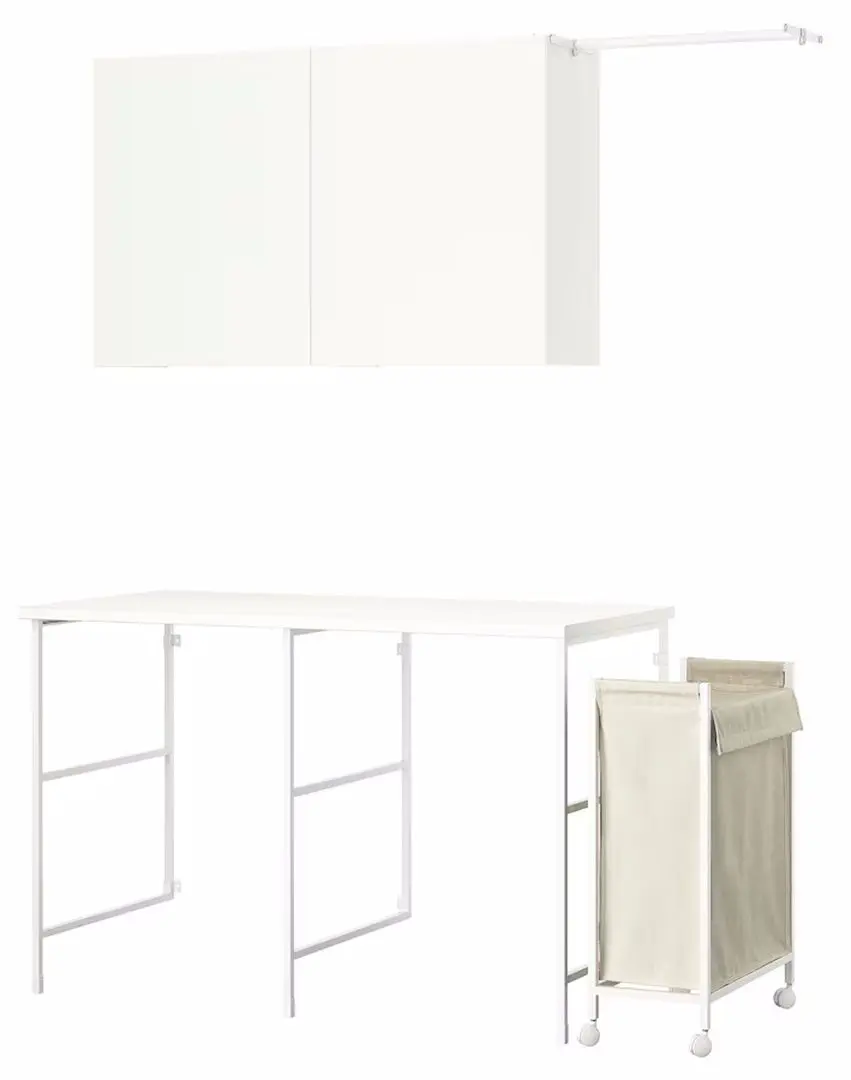 Set mobila pentru baie Ikea Enhet 139x63.5 (Alb) - 4