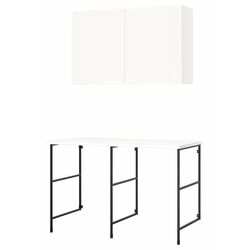 Sistem depozitare Ikea Enhet 139x63.5x90.5 (Antracit/Alb) Thumb