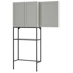 Sistem depozitare Ikea Enhet 3 usi 140x32x204 (Antracit/Gri) Thumb