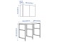 Комплект мебели для ванной Ikea Enhet/Hemtrask 139x63.5x93.5 (Белый)