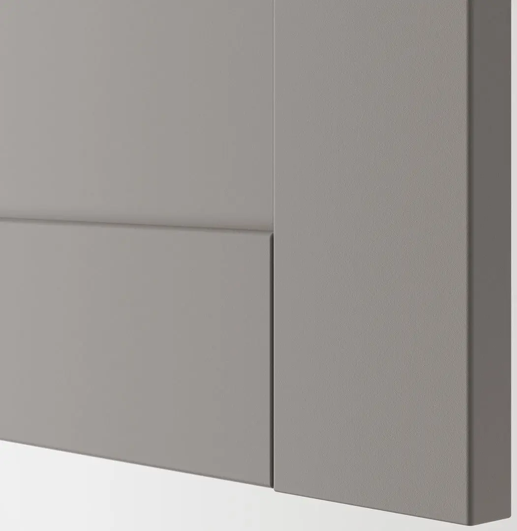 Система хранения Ikea Enhet подвесная рама/1 дверь 120x32x150 (Антрацит/Серый)