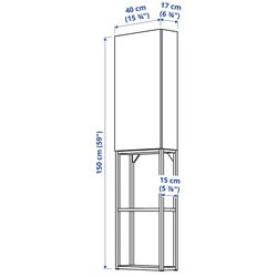 Dulap Ikea Enhet raft/corp 40x17x150 (Alb/Aspect Stejar) Thumb