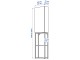 Dulap Ikea Enhet raft/corp 40x17x150 (Alb/Aspect Stejar)