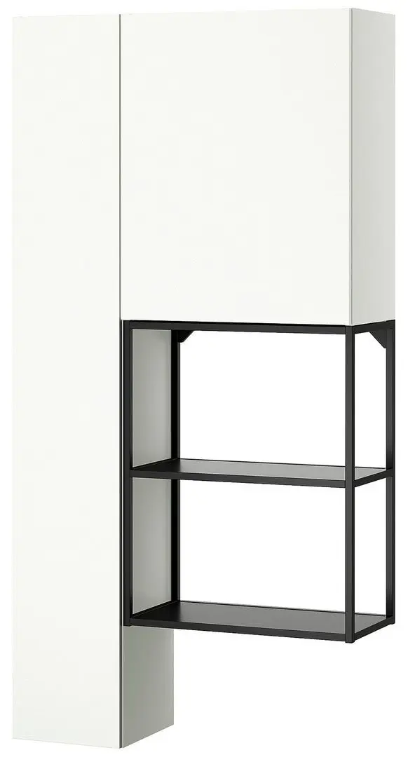 Sistem depozitare Ikea Enhet raft/corp 90x32x180 (Antracit/Alb)