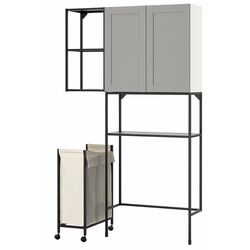 Sistem depozitare Ikea Enhet cu cadru 120x32x204 (Antracit/Gri) Thumb