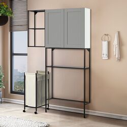 Sistem depozitare Ikea Enhet cu cadru 120x32x204 (Antracit/Gri) Thumb