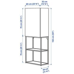 Sistem depozitare Ikea Enhet corp/raft 60x32x150 (Alb) Thumb