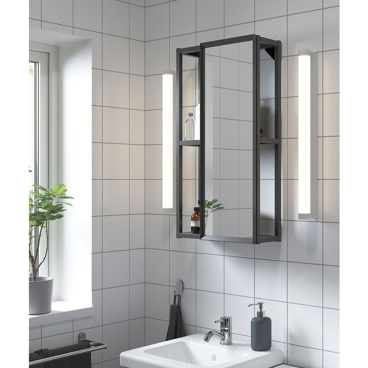 Стеллаж с зеркалом Ikea Enhet 40x17x75 (Антрацит) купить в Кишиневе ...