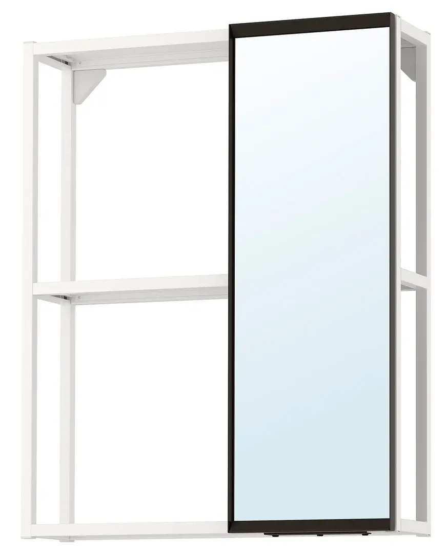 Etajera cu oglinda Ikea Enhet 60x17x75 (Alb)
