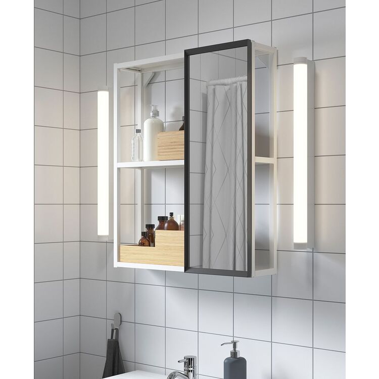 Стеллаж с зеркалом Ikea Enhet 60x17x75 (Белый) купить в Кишиневе ...