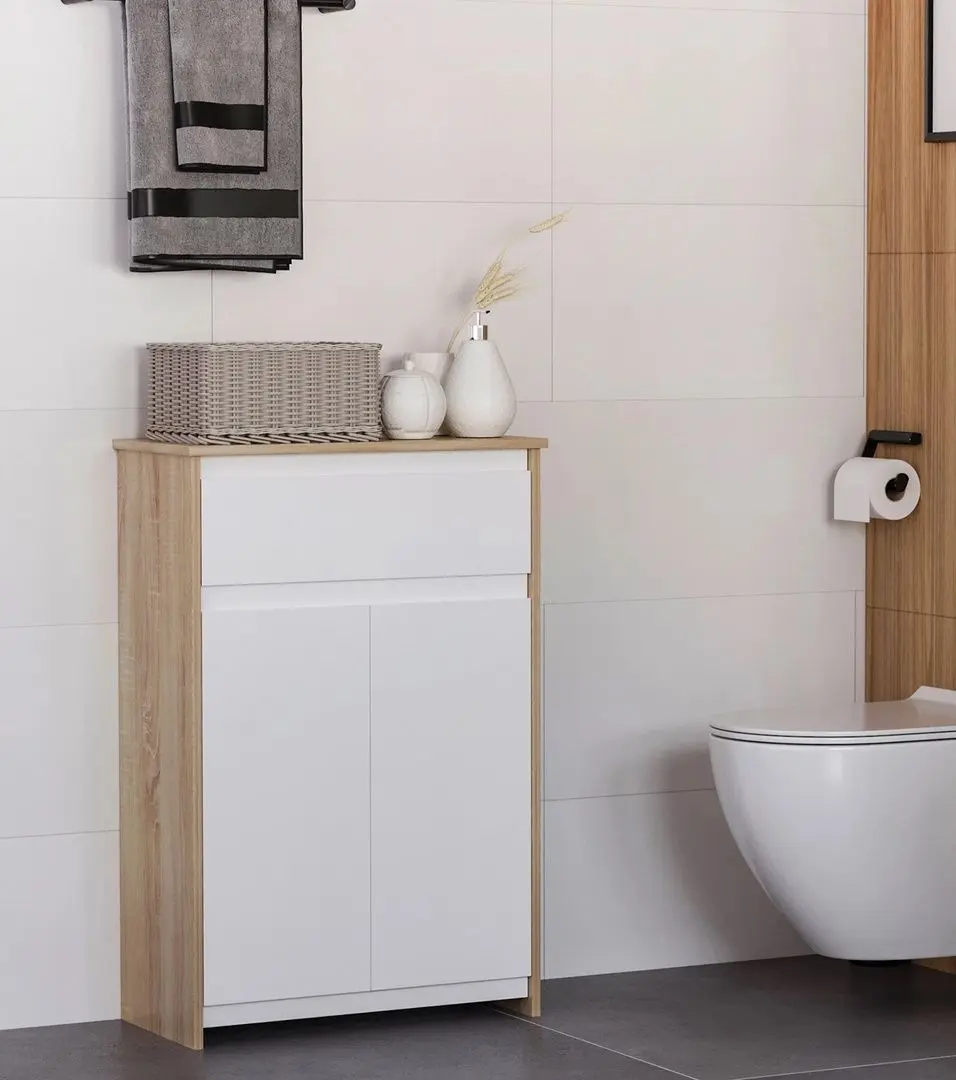 Dulap Kleankin 834-319 (Wood/White)