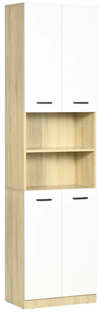 Шкаф Kleankin 834-529V01WT (White/Natural Wood)