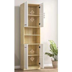 Шкаф Kleankin 834-529V01WT (White/Natural Wood) Thumb