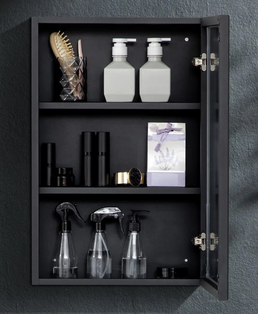 Шкаф с зеркалом Kleankin 834-532V00BK (Black) - 4