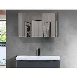 Шкаф с зеркалом Martat Zen 100 (Anthracite)