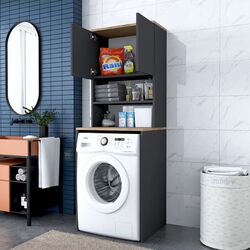 Dulap Mirage Meble KD101 (Anthracite/Walnut) Thumb