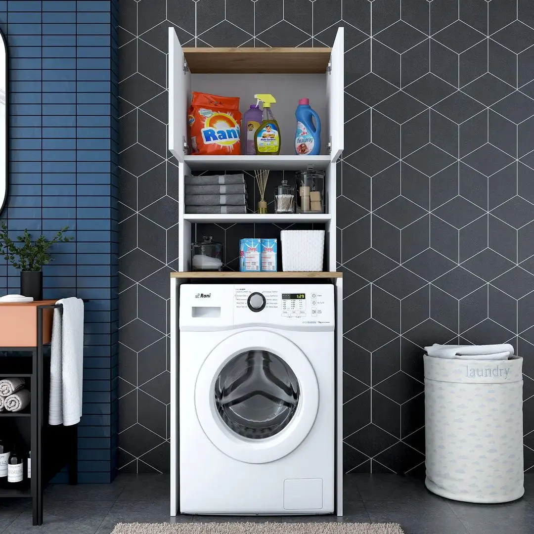 Шкаф Mirage Meble KD101 (White/Walnut)