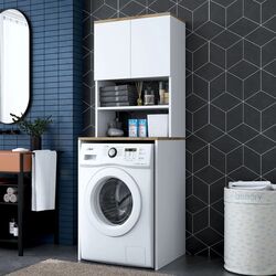 Dulap Mirage Meble KD101 (White/Walnut)