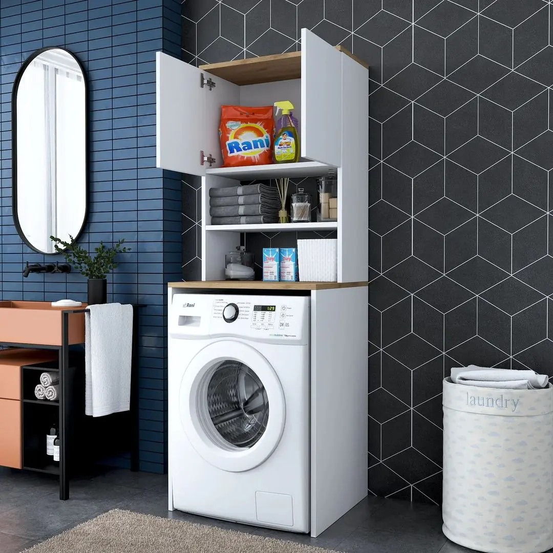 Шкаф Mirage Meble KD101 (White/Walnut)