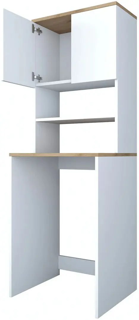 Шкаф Mirage Meble KD101 (White/Walnut)