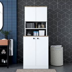 Шкаф Mirage Meble KD102 (White/Walnut)