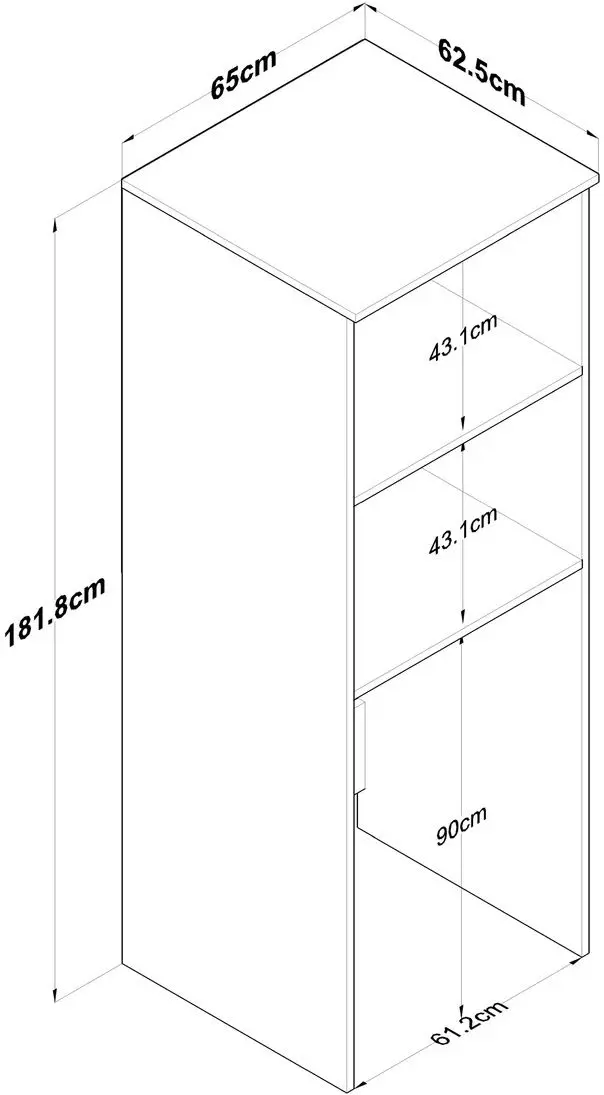 Dulap Mirage Meble KD110 (White)