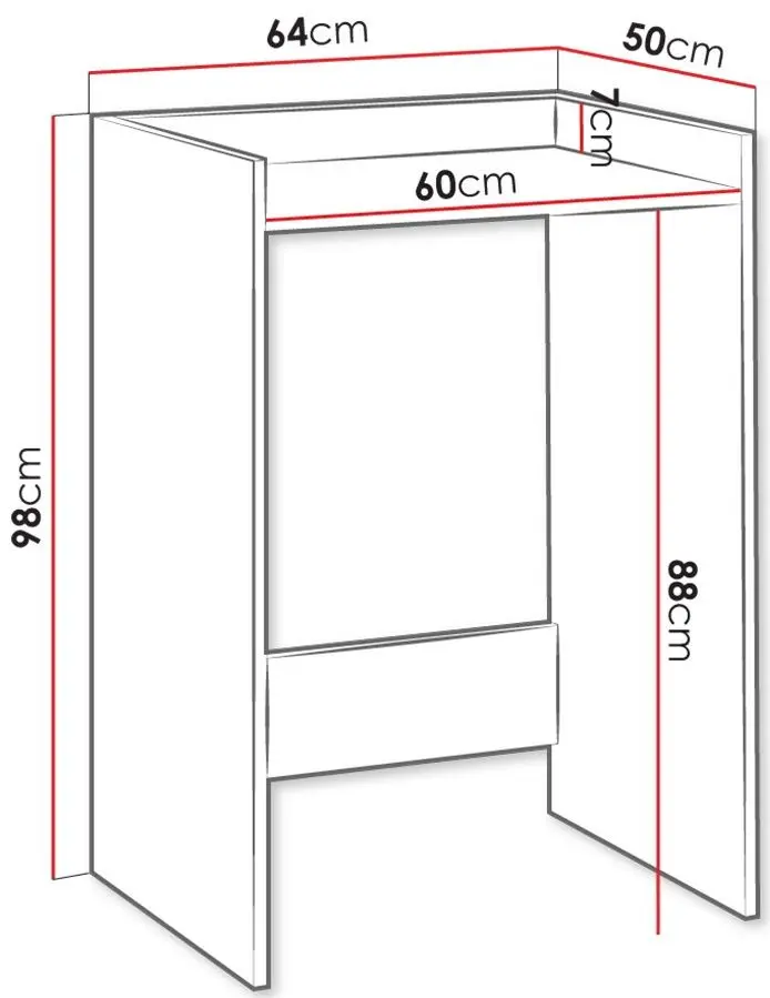 Etajera suprapusa Mirjan24 Nukint NP/Pola (White)