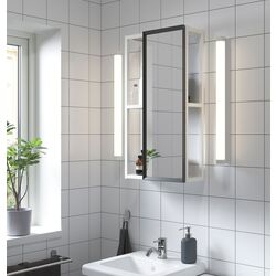 Etajera cu oglinda Ikea Enhet 40x17x75 (Alb)