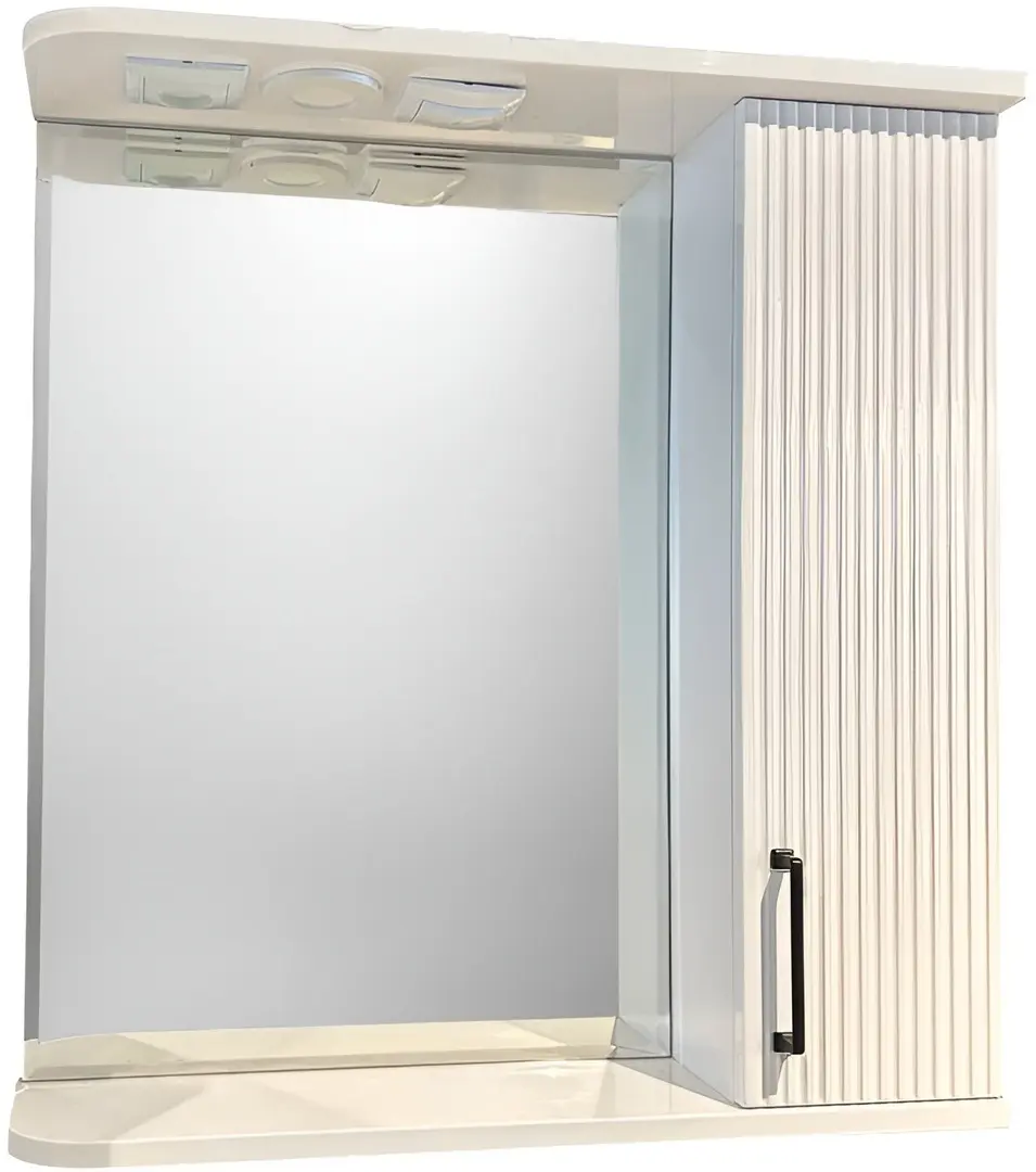 Шкаф с зеркалом 700 Riflat (White)