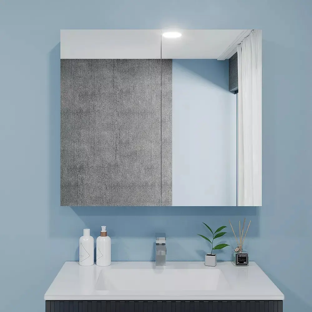 Dulap cu oglinda Bayro Optima 800x700 (White)