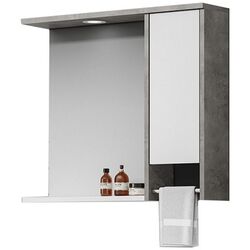 Dulap cu oglinda Orka Aydos 85 (Retro Silver/White)