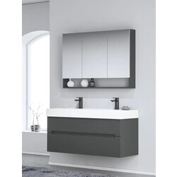 Dulap cu oglinda Orka Malta 120 (Matt Anthracite) Thumb