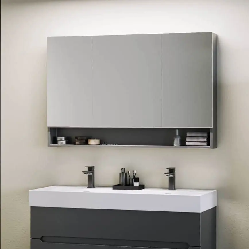 Dulap cu oglinda Orka Malta 120 (Matt Anthracite)