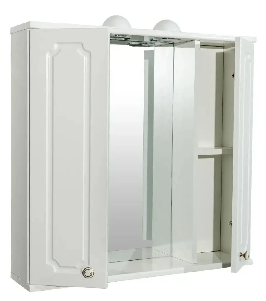 Шкаф с зеркалом Sanitop Rustik Antik 2D (White)