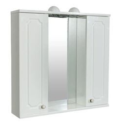 Dulap cu oglinda Sanitop Rustik Antik 2D (White)