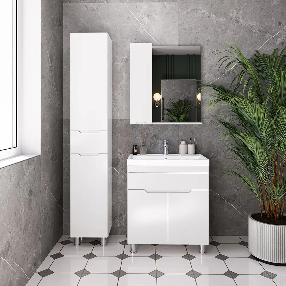 Dulap cu oglinda Supraten Dijon 60 Left (White)