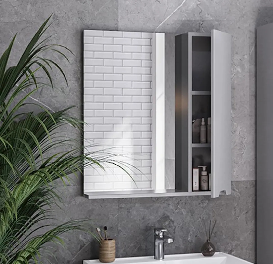 Dulap cu oglinda Supraten Dijon 60 Right (Grey)