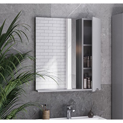 Dulap cu oglinda Supraten Dijon 75 Right (Grey)