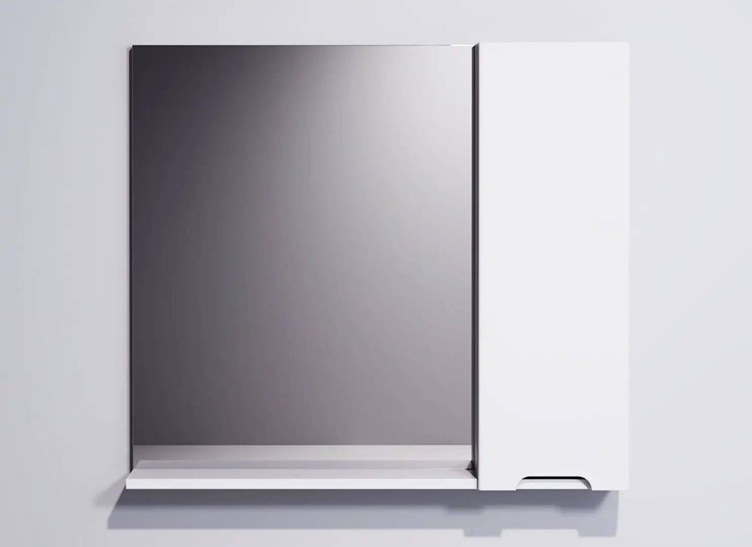 Шкаф с зеркалом Supraten Dijon 75 Right (White)