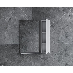 Dulap cu oglinda Supraten Dijon 90 Right (Grey) Thumb