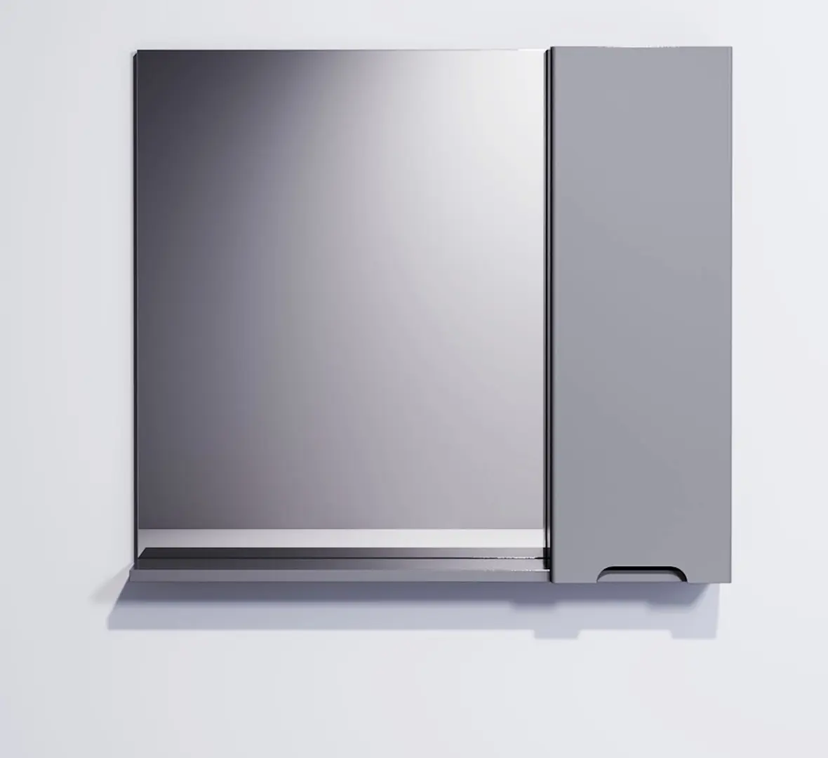 Dulap cu oglinda Supraten Dijon 90 Right (Grey)