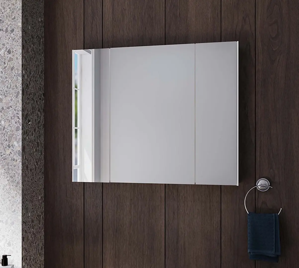 Шкаф с зеркалом Supraten Marseille 100 (White)