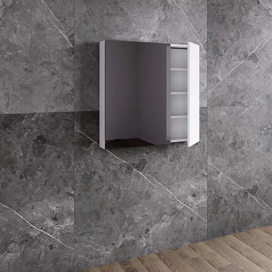 Шкаф с зеркалом Supraten Nantes 85 (White)