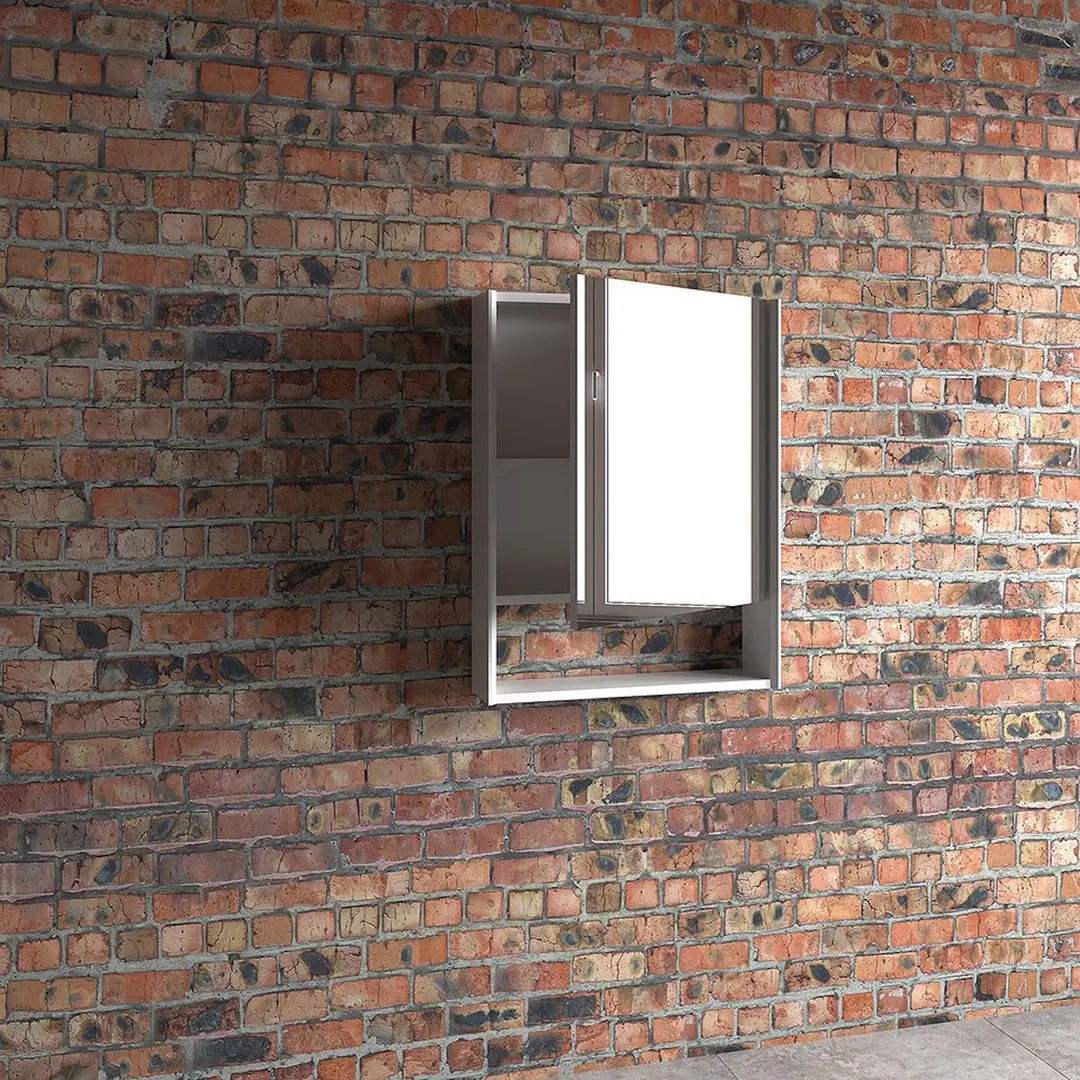 Dulap cu oglinda Supraten Paris 55 Right (White)