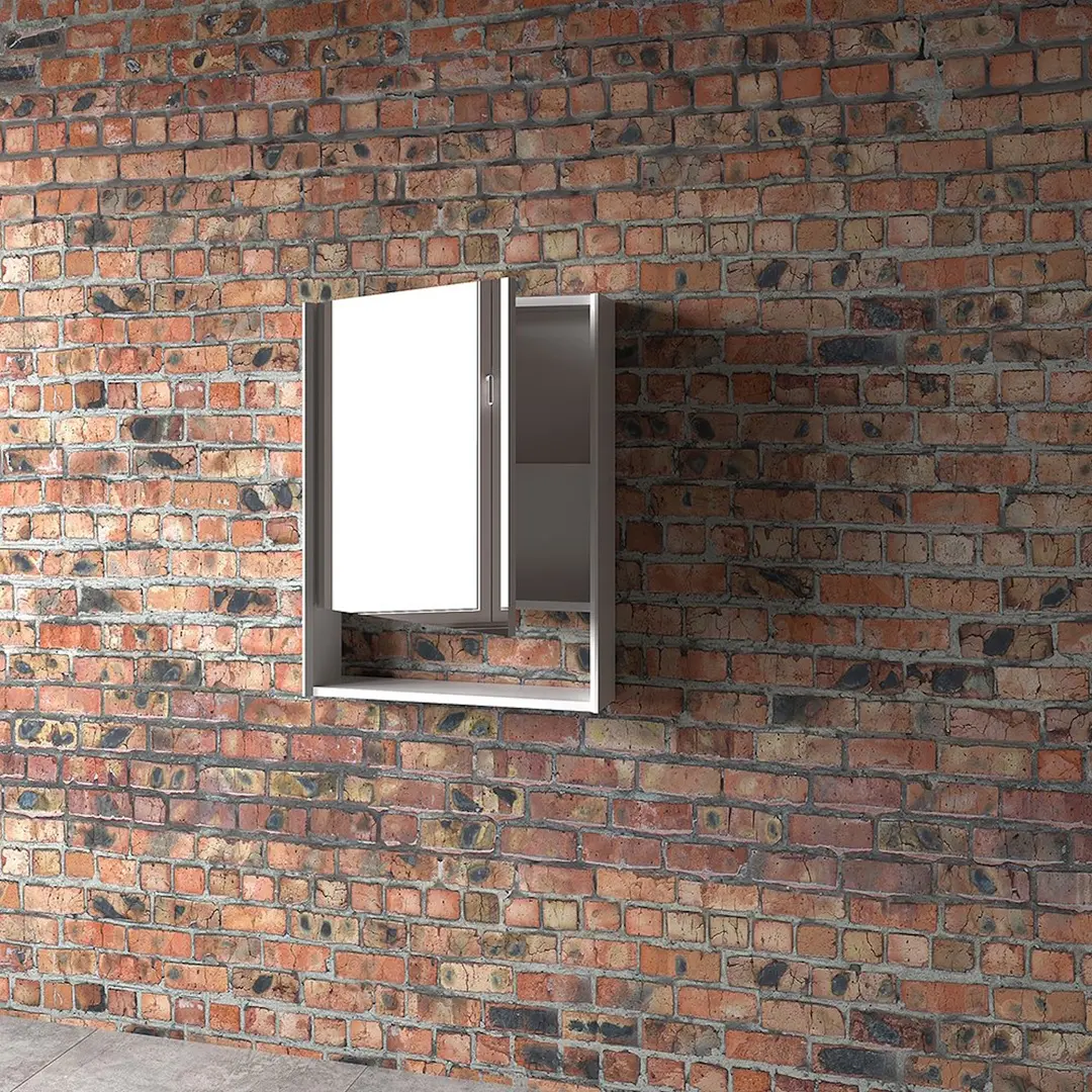 Шкаф с зеркалом Supraten Paris 65 Right (White)