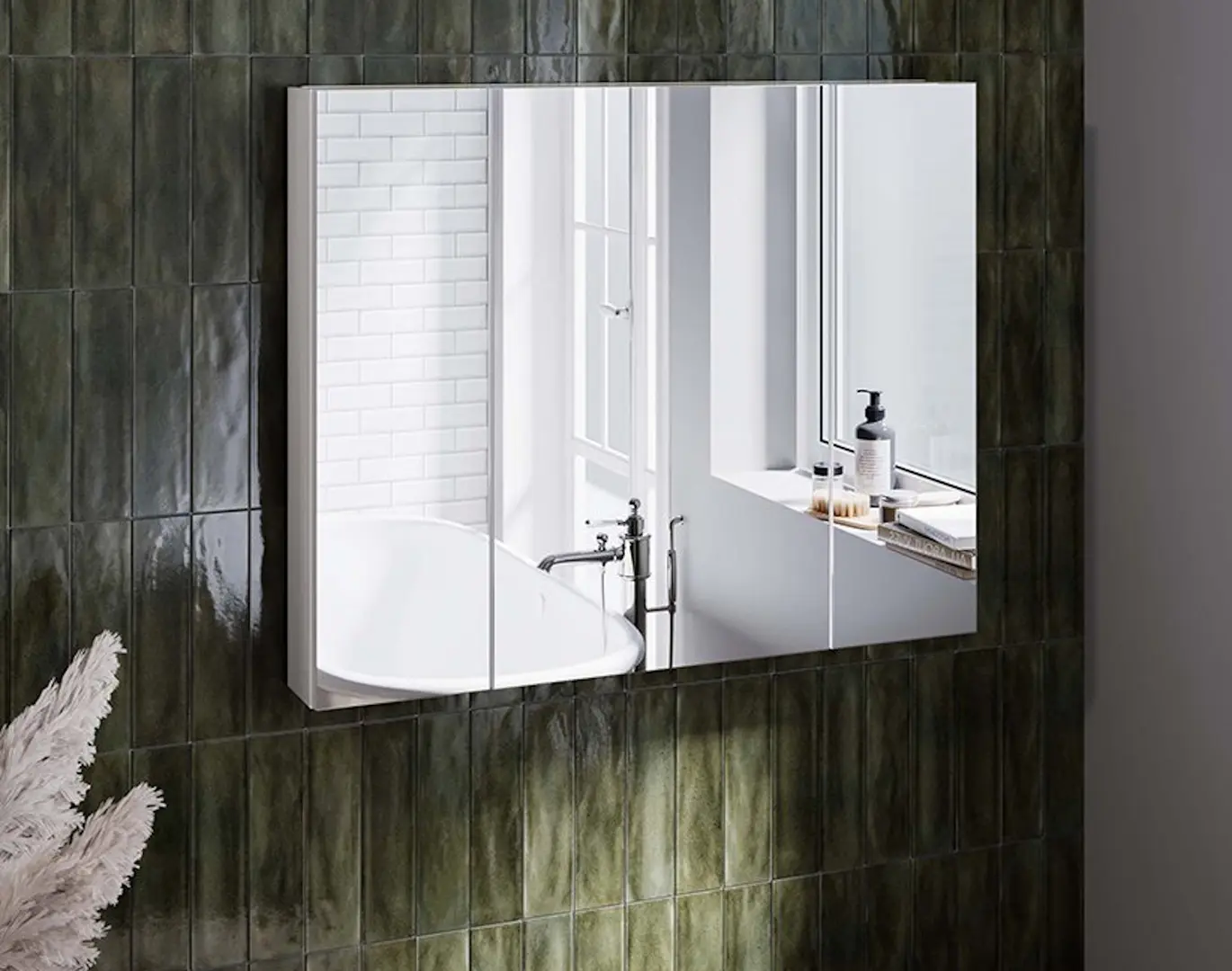 Dulap cu oglinda Supraten Savoie 120 (White)