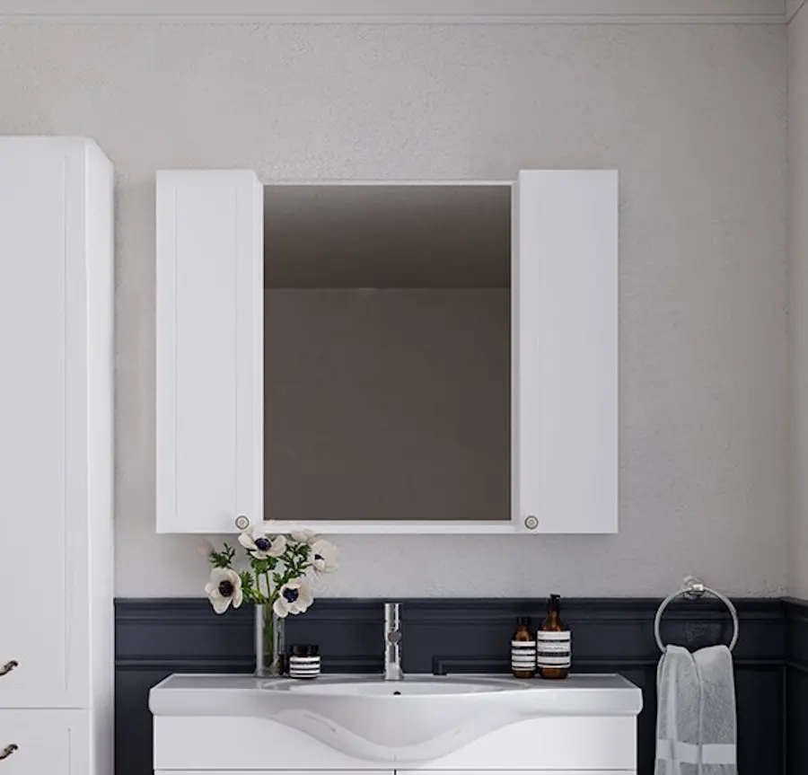 Dulap cu oglinda Supraten Tuluza 100 (White)