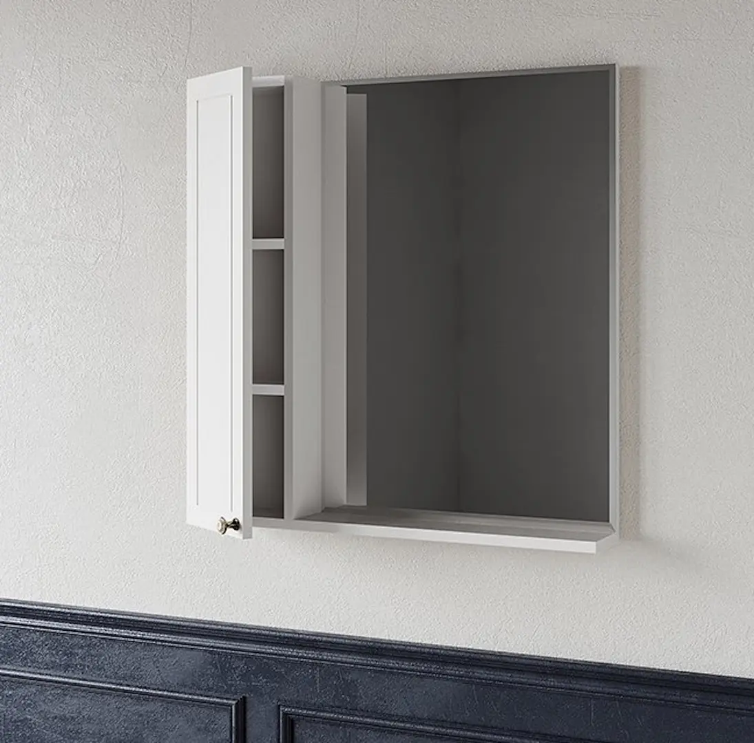 Dulap cu oglinda Supraten Tuluza 65 Left (White)