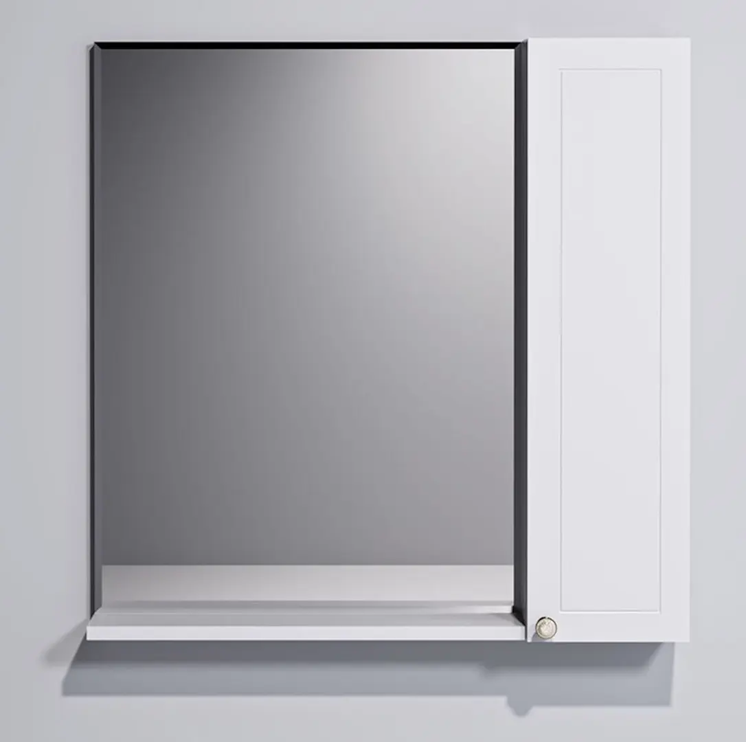 Шкаф с зеркалом Supraten Tuluza 65 Right (White)